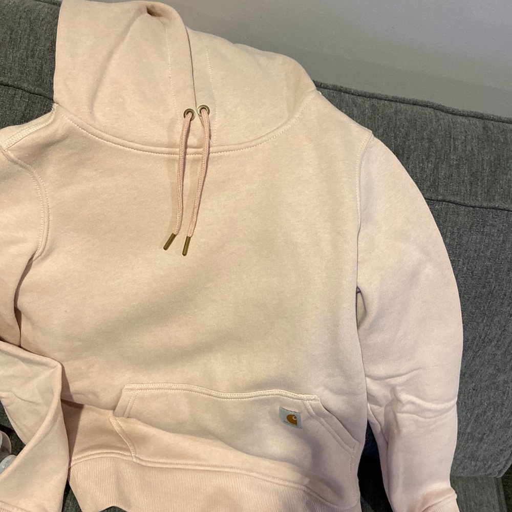 XS carhartt light pink sweatshirt